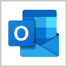 Microsoft Outlook icon and link to Outlook