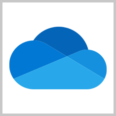 OneDrive icon and link to OneDrive